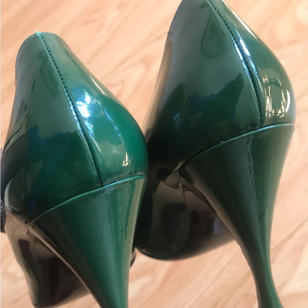 Women’s Balenciaga Green Patent Leather Heels Sz 9 - Picture 7 of 13